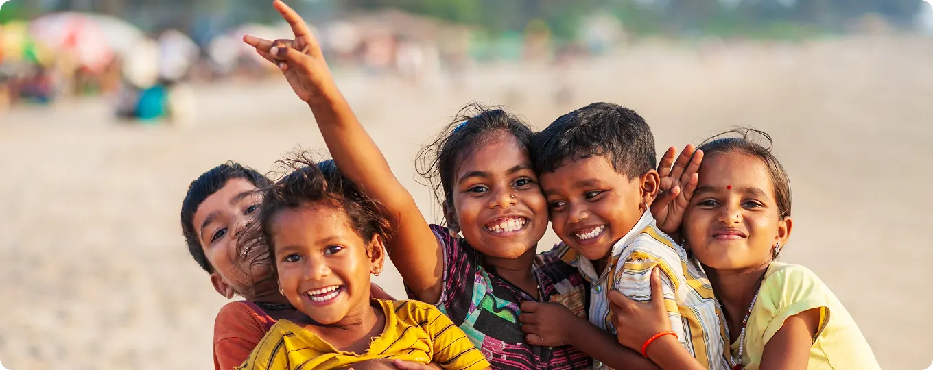 Children taking part in a Right To Play Foundation program